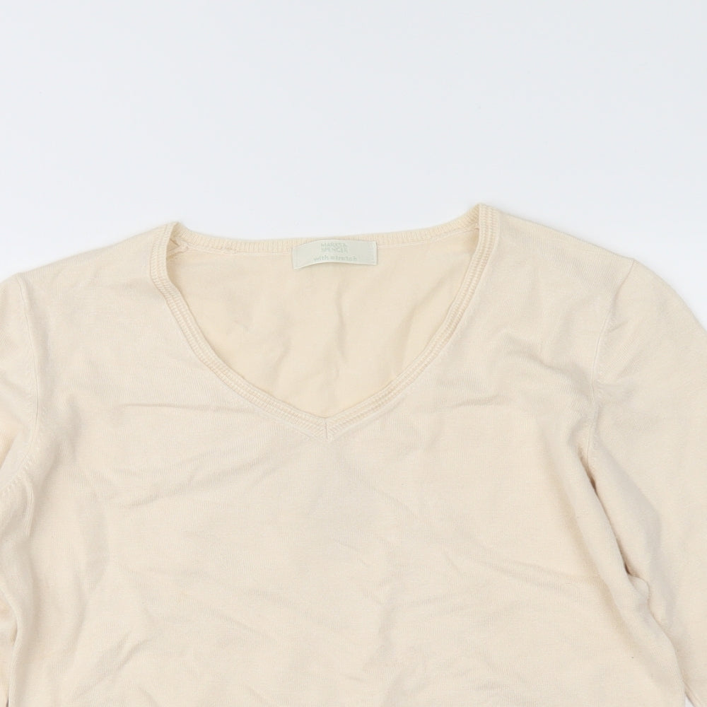 Marks and Spencer Womens Ivory   Pullover Jumper Size 14