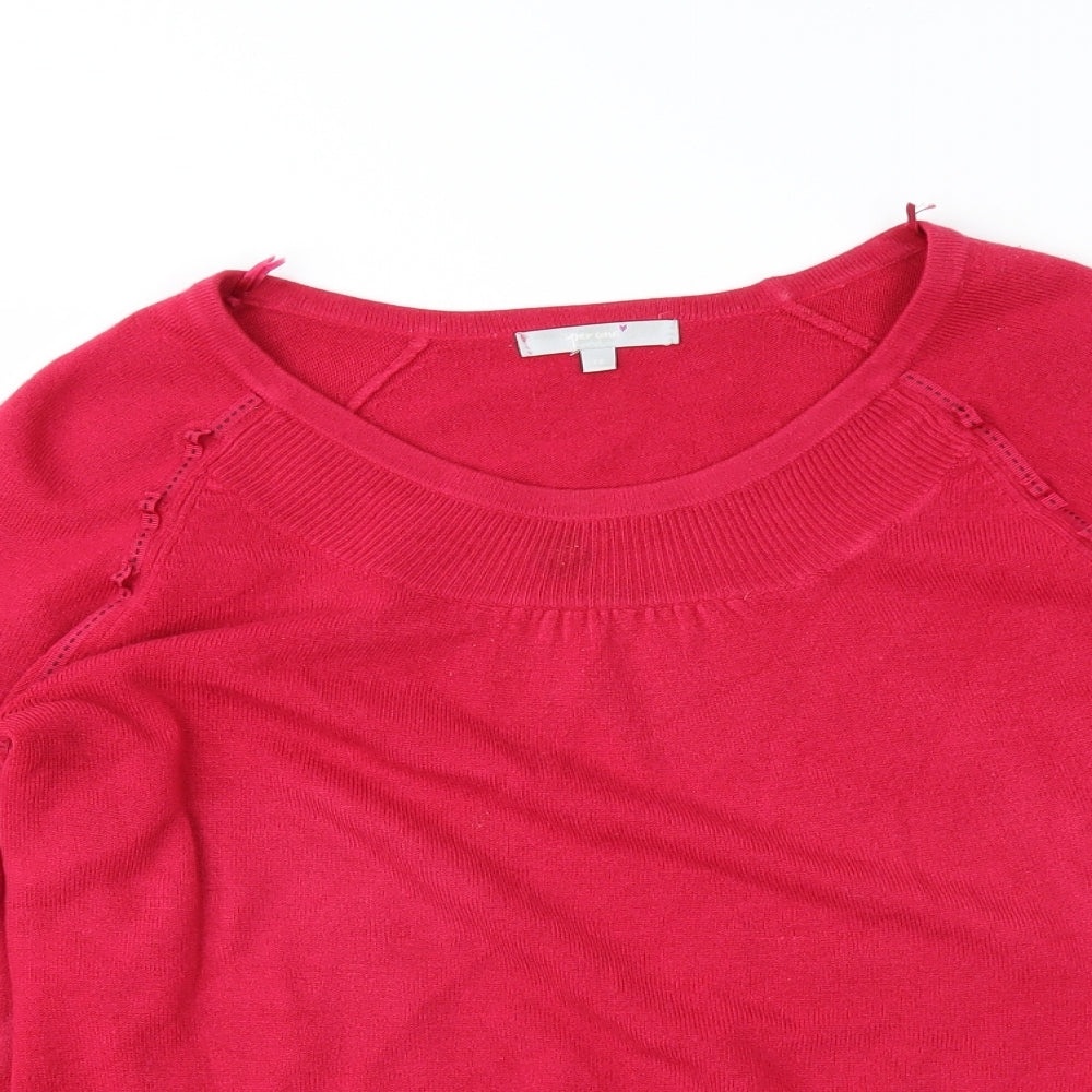 M&S Womens Pink   Tunic Jumper Size 14