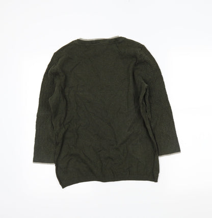 Preloved CC Womens Green   Tunic Jumper Size M - Back