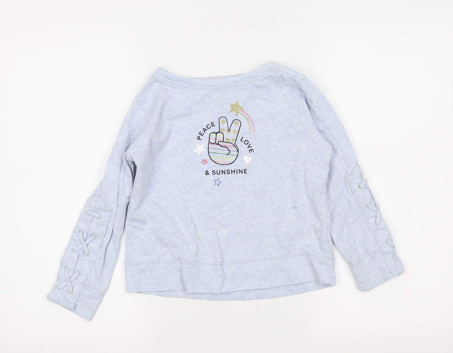 Gap Girls Blue   Pullover Sweatshirt Size 6-7 Years