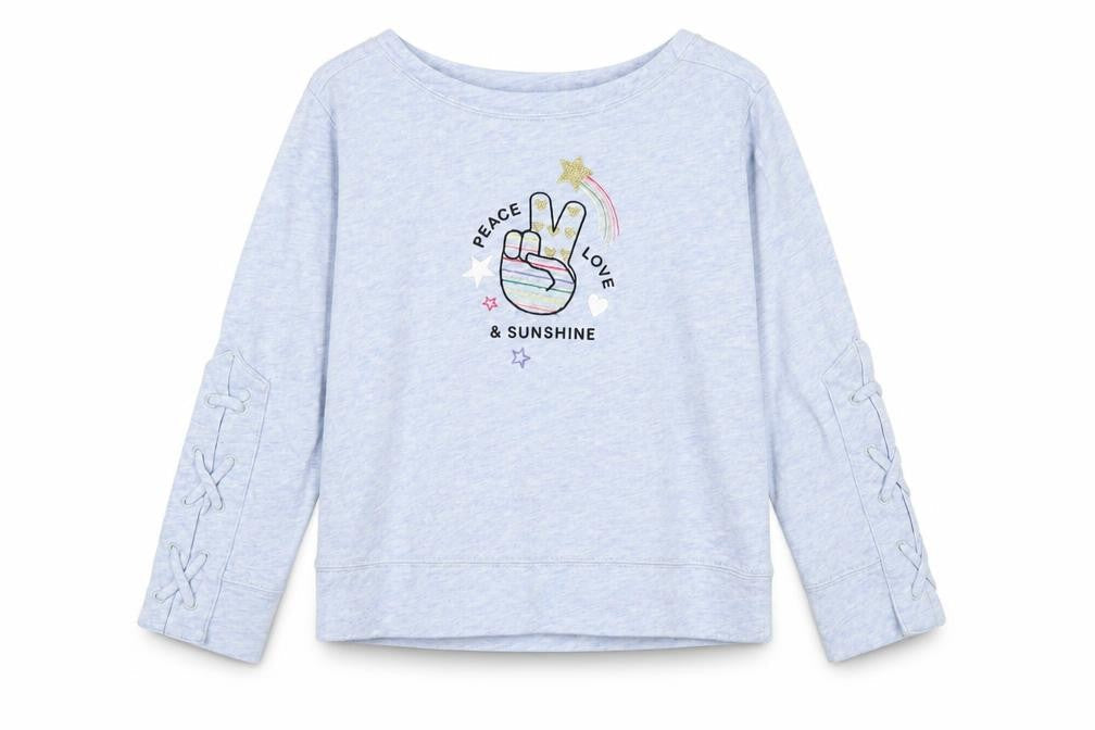 Gap Girls Blue   Pullover Sweatshirt Size 6-7 Years