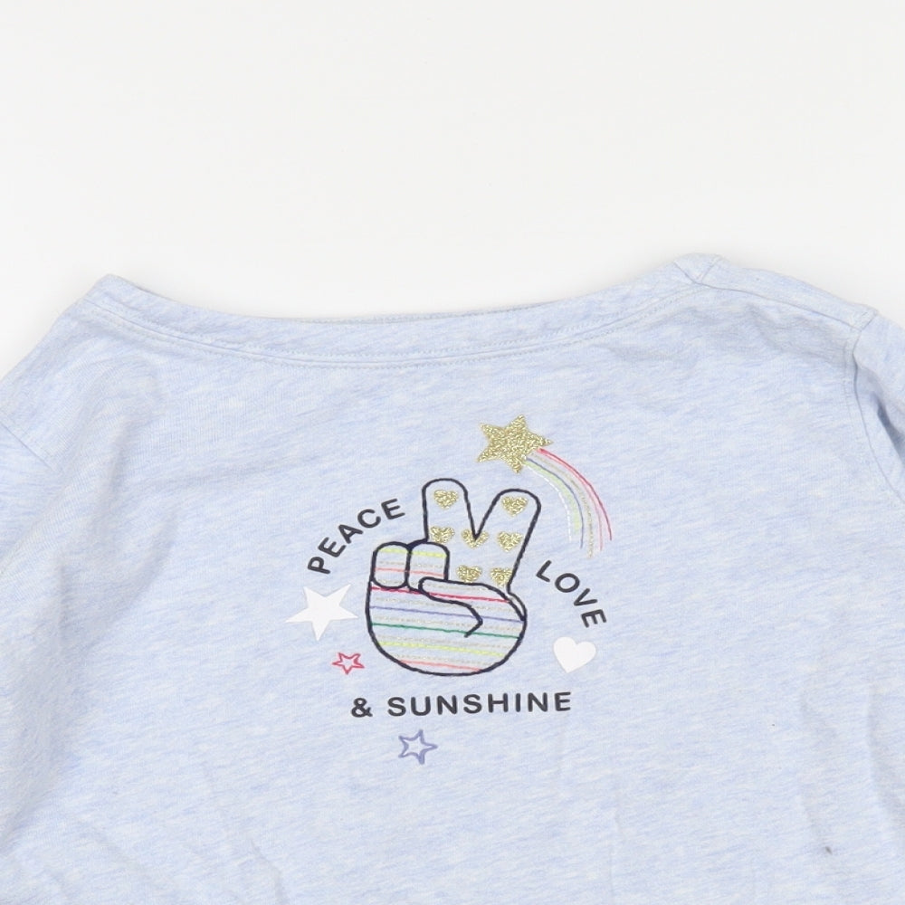 Gap Girls Blue   Pullover Sweatshirt Size 6-7 Years
