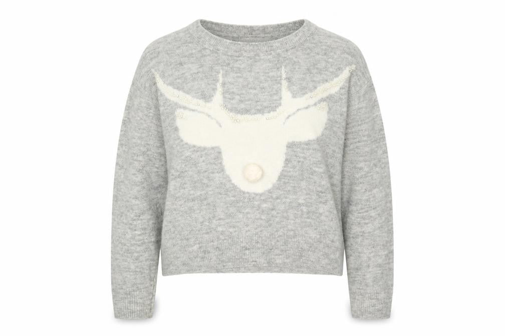 H&M Womens Grey   Pullover Jumper Size S