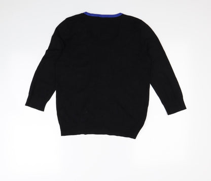 Preloved M&Co Womens Black   Pullover Sweatshirt Size 12 - Back