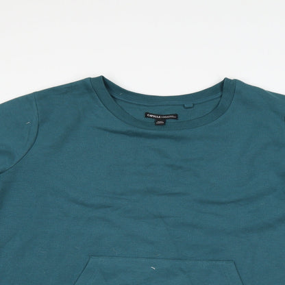 Preloved Capsule Mens Blue   Pullover Sweatshirt - Detail