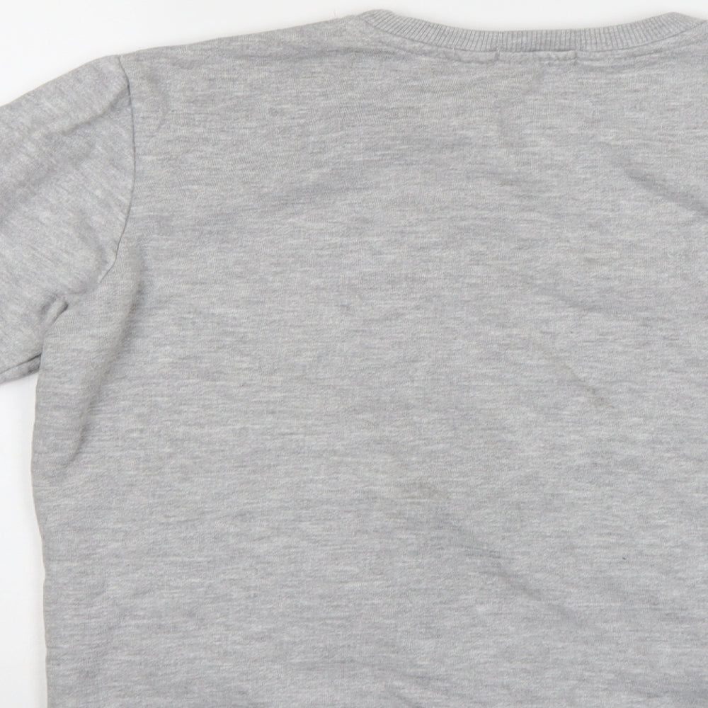 Boohoo men Mens Grey   Pullover Sweatshirt Size S