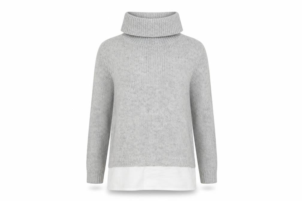 Peacocks Womens Grey   Tunic Jumper Size 8