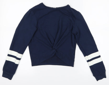 Preloved H&M Girls Black   Pullover Jumper Size 9-10 Years - Front