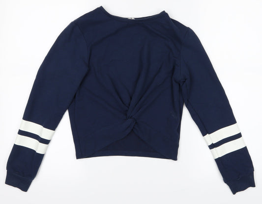 H&M Girls Black   Pullover Jumper Size 9-10 Years