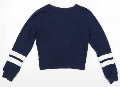Preloved H&M Girls Black   Pullover Jumper Size 9-10 Years - Back