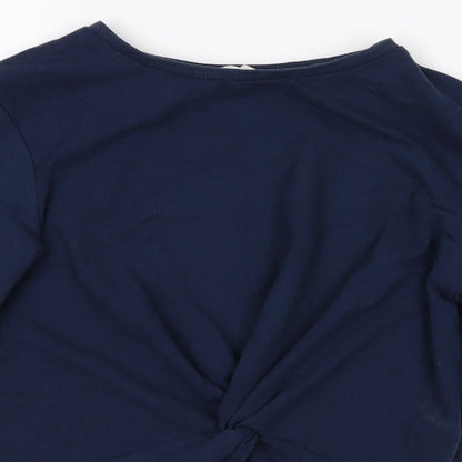 Preloved H&M Girls Black   Pullover Jumper Size 9-10 Years - Detail