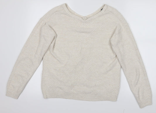Dorothy Perkins Womens White   Pullover Jumper Size 12