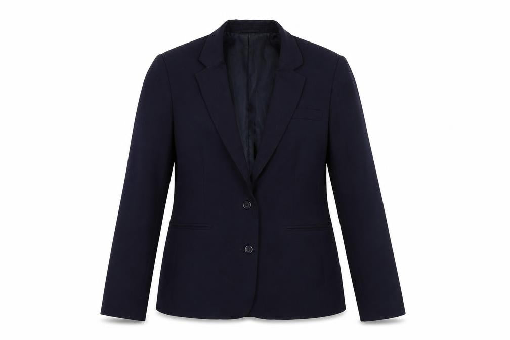 TESCO Womens Blue  Rayon Jacket Suit Jacket Size 12
