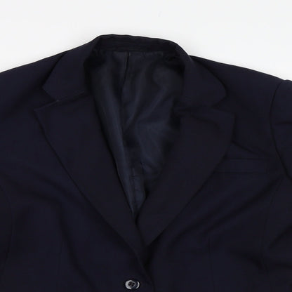 F&F Womens Blue  Rayon Jacket Suit Jacket Size 12