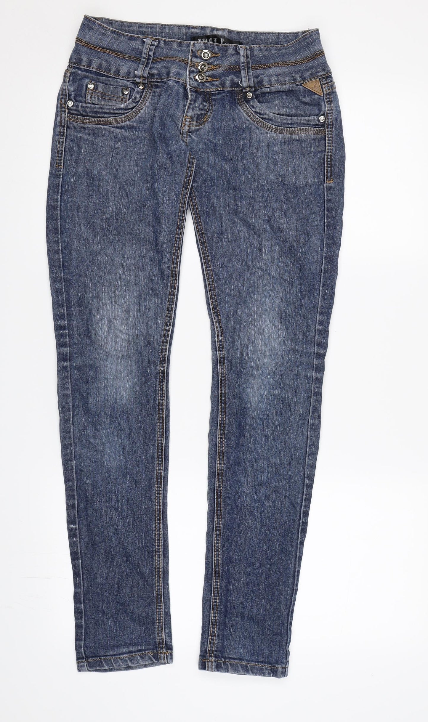 JUST F Womens Blue  Denim Skinny Jeans  L30 in