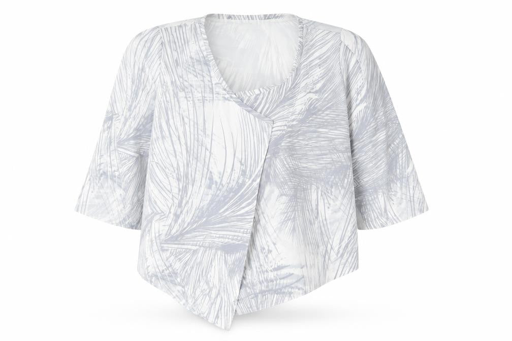 Marks & Spencer Womens Grey Geometric  Jacket  Size 10