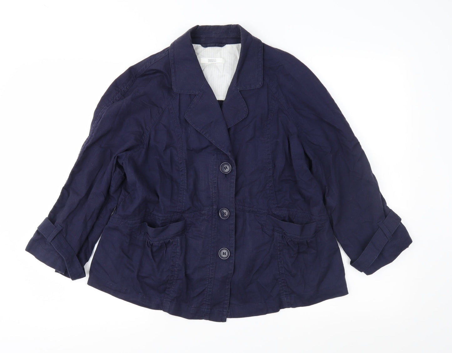 Marks and Spencer Womens Blue   Jacket  Size 14