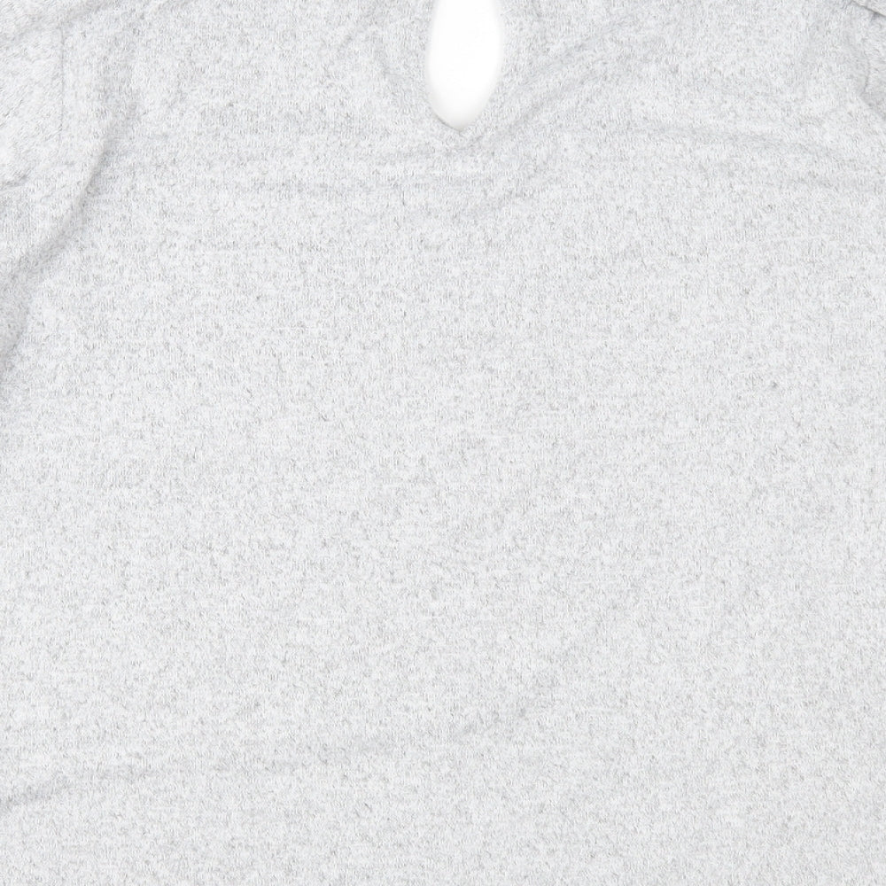 F&F Womens Grey  Knit Pullover Jumper Size 14