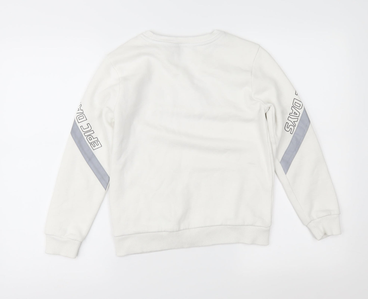 George Girls White   Pullover Sweatshirt Size 9-10 Years