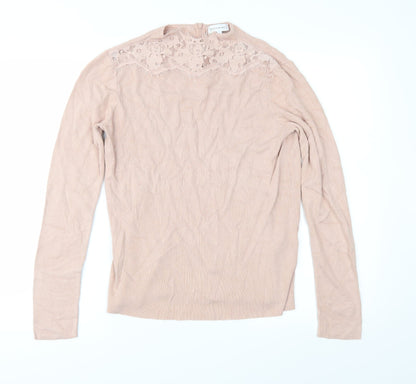 Preloved Warehouse Womens Pink  Knit Pullover Jumper Size 12 - Front