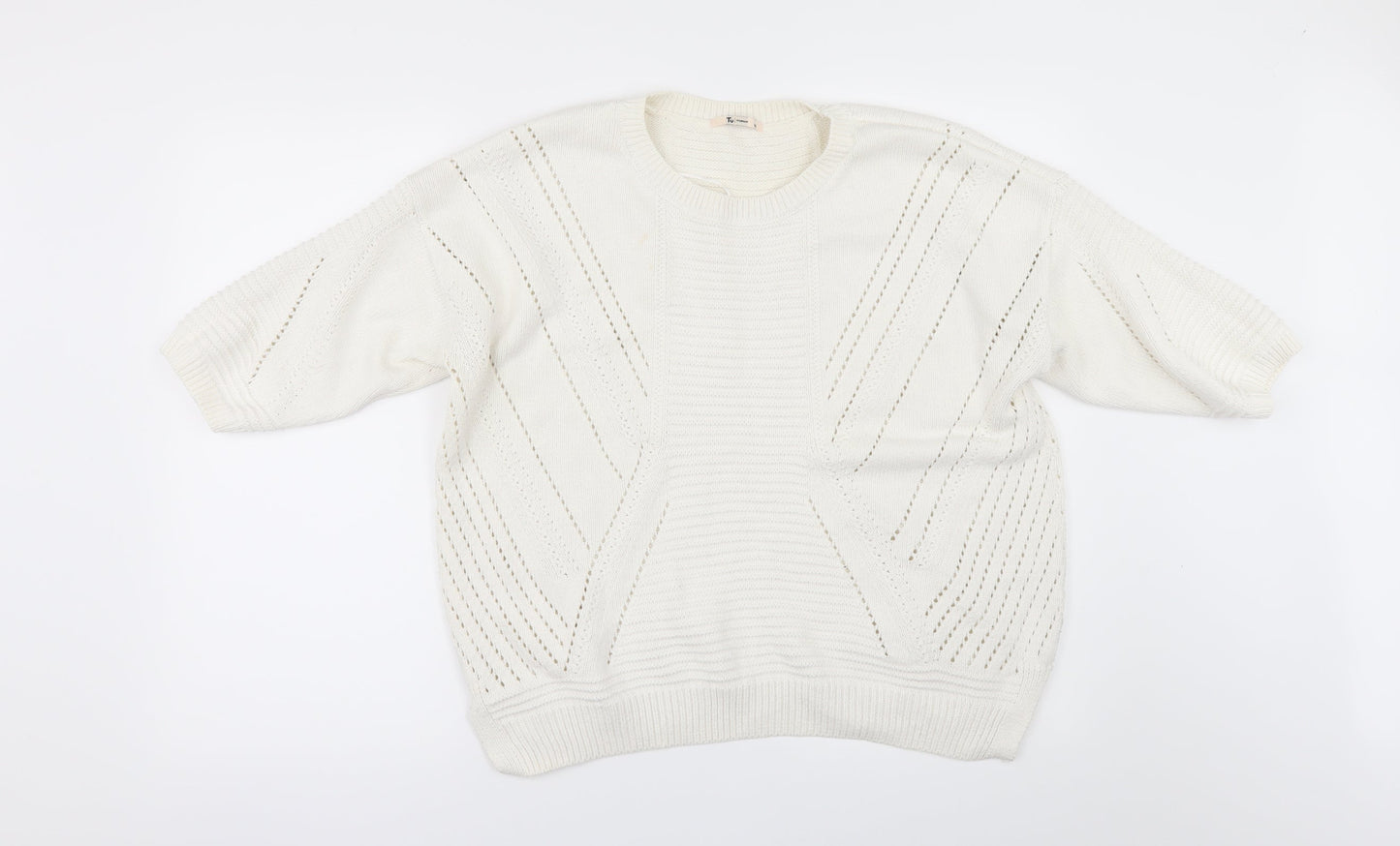 TU Womens Ivory   Pullover Jumper Size 16