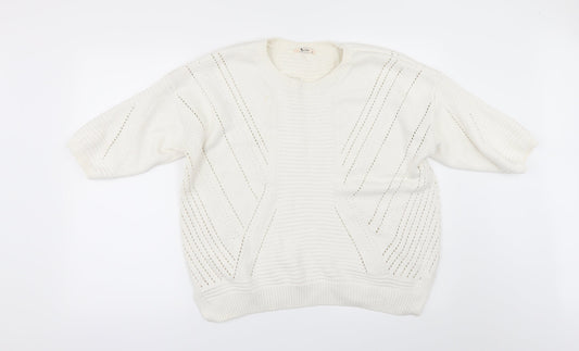 TU Womens Ivory   Pullover Jumper Size 16