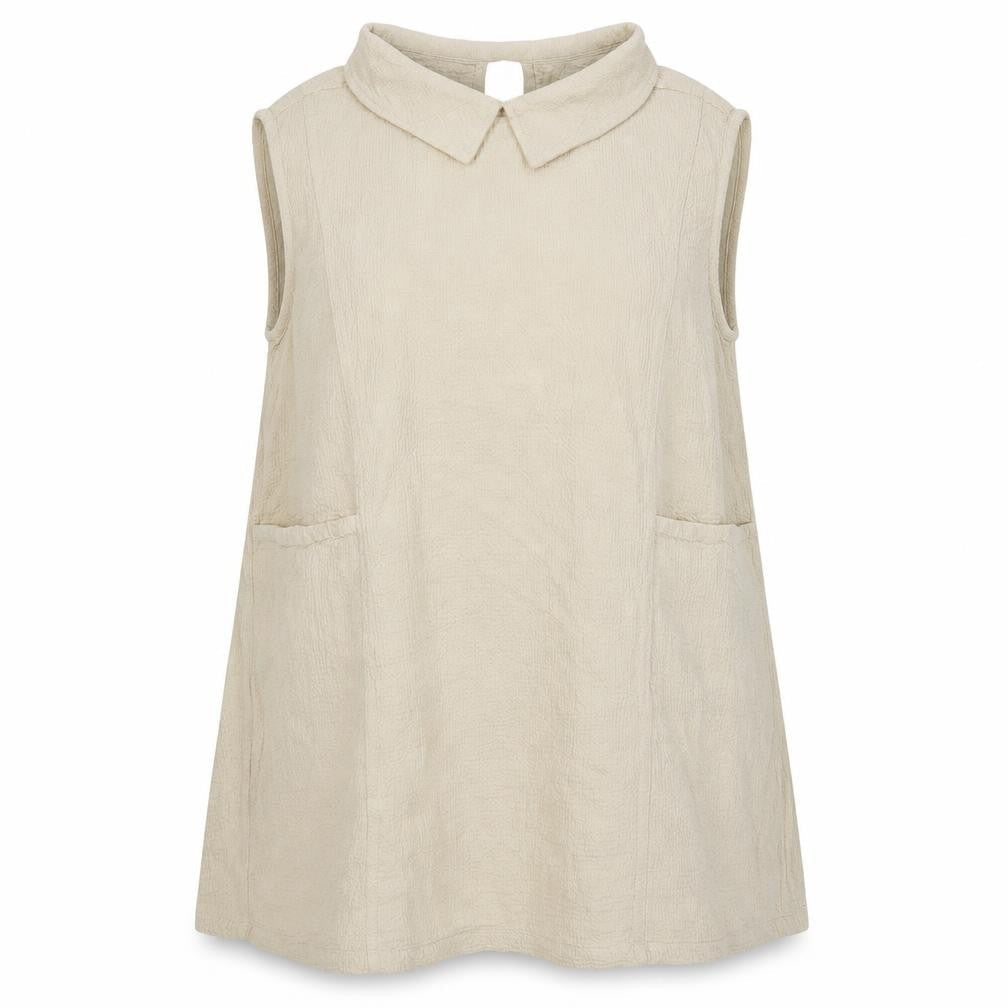 Vog Style Womens Beige   Tunic Blouse Size 2XL