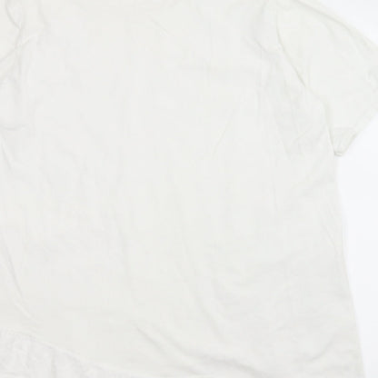 New Collection Womens White   Basic Blouse Size L