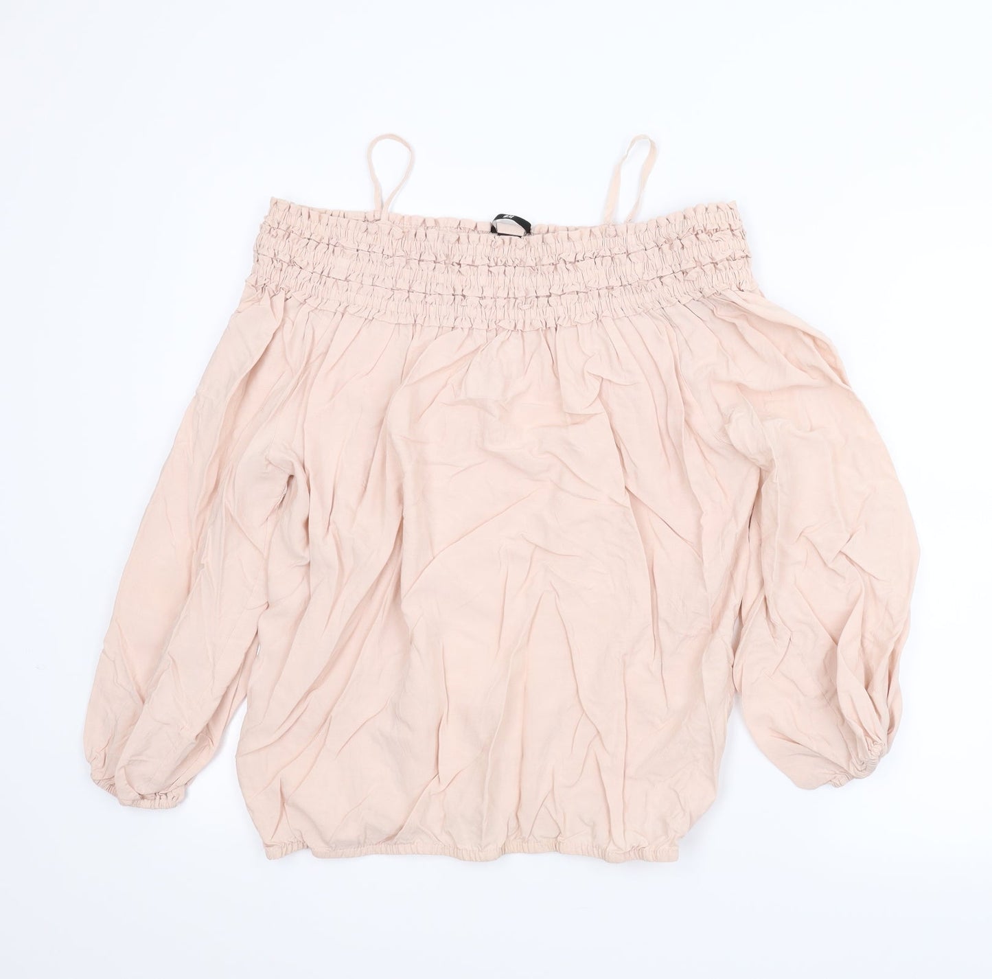 H&M Womens Pink   Basic Blouse Size 8