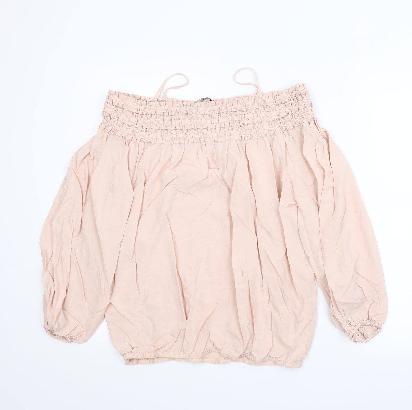 H&M Womens Pink   Basic Blouse Size 8