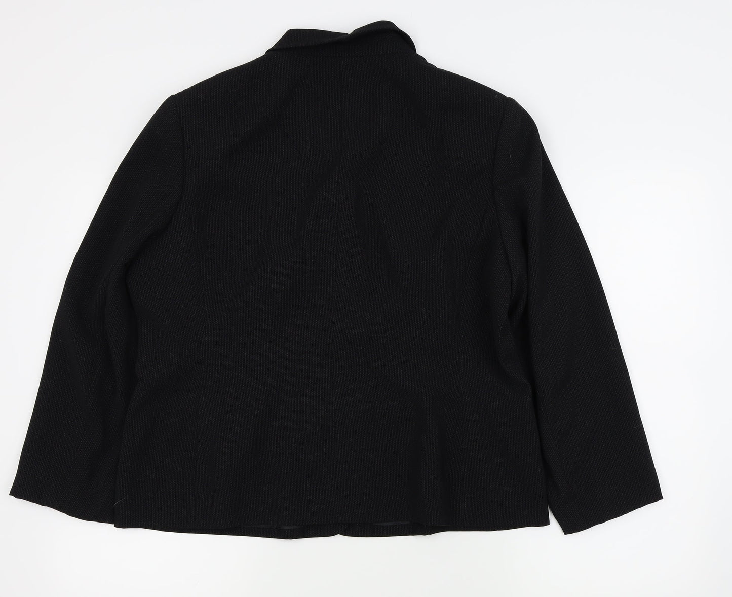 NEXT Womens Black Pinstripe  Jacket Blazer Size 18