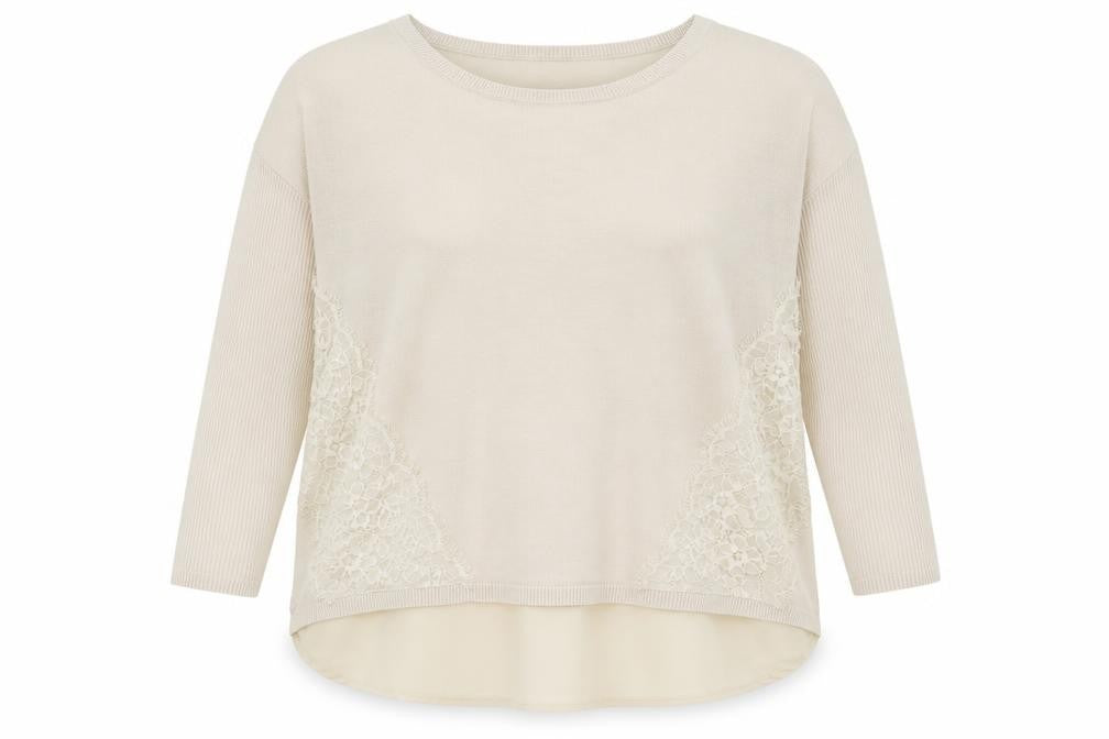 River Island Womens Beige Floral  Basic T-Shirt Size 10