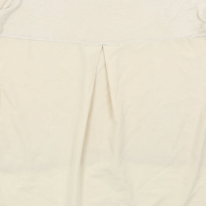 River Island Womens Beige Floral  Basic T-Shirt Size 10