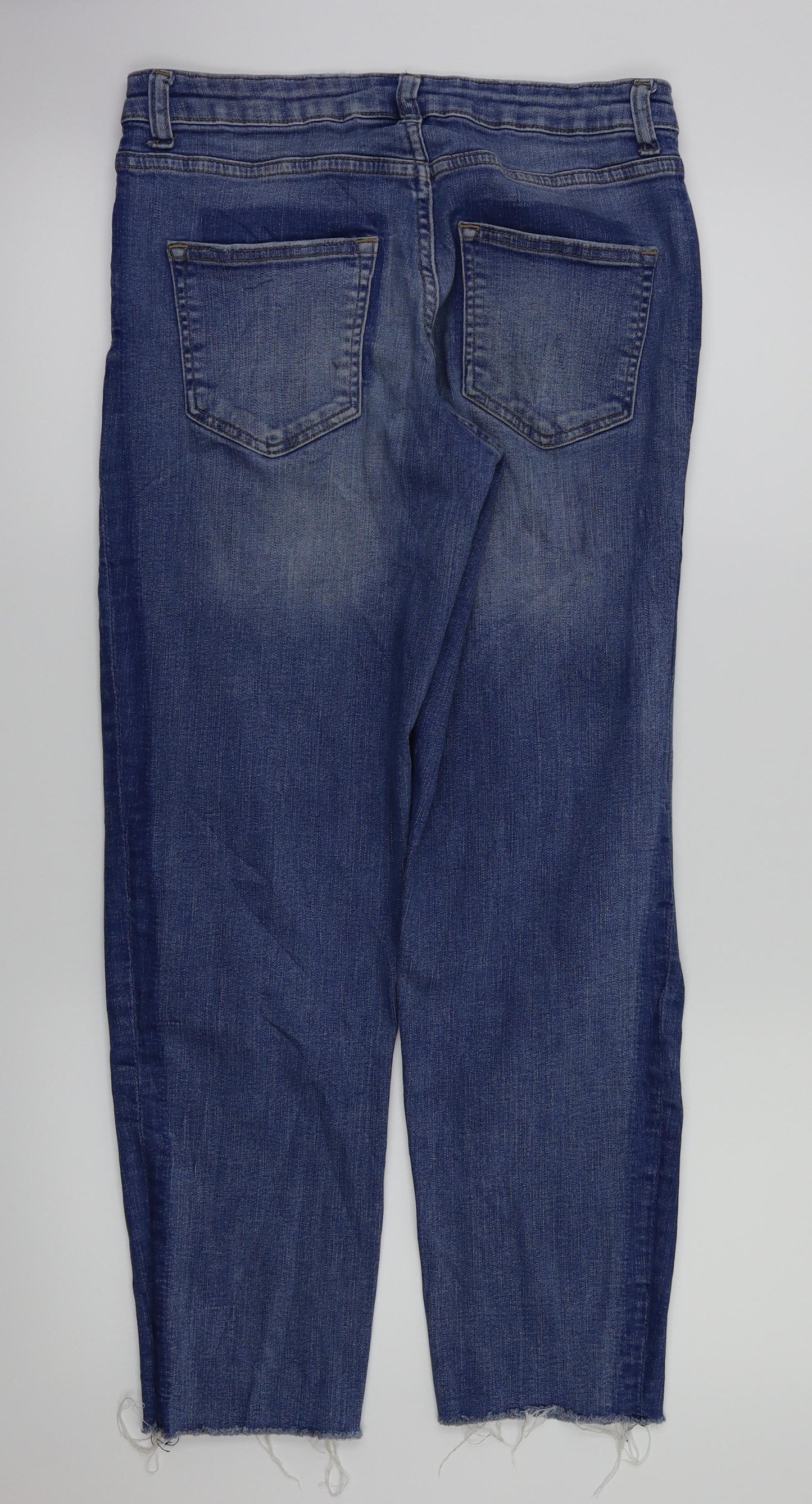 H&M Womens Blue   Straight Jeans Size 8 L27 in