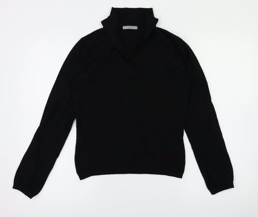 M&S Womens Black   Basic T-Shirt Size 8