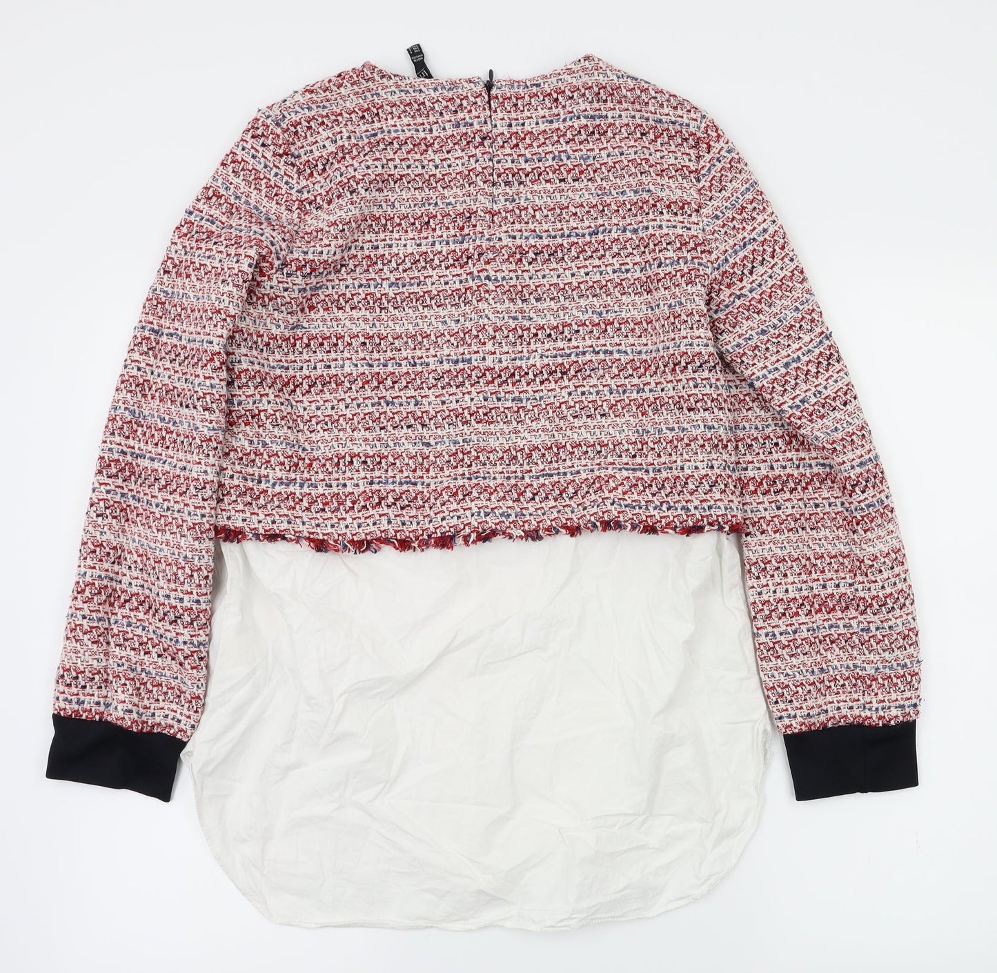 Zara Womens Red   Pullover Jumper Size S