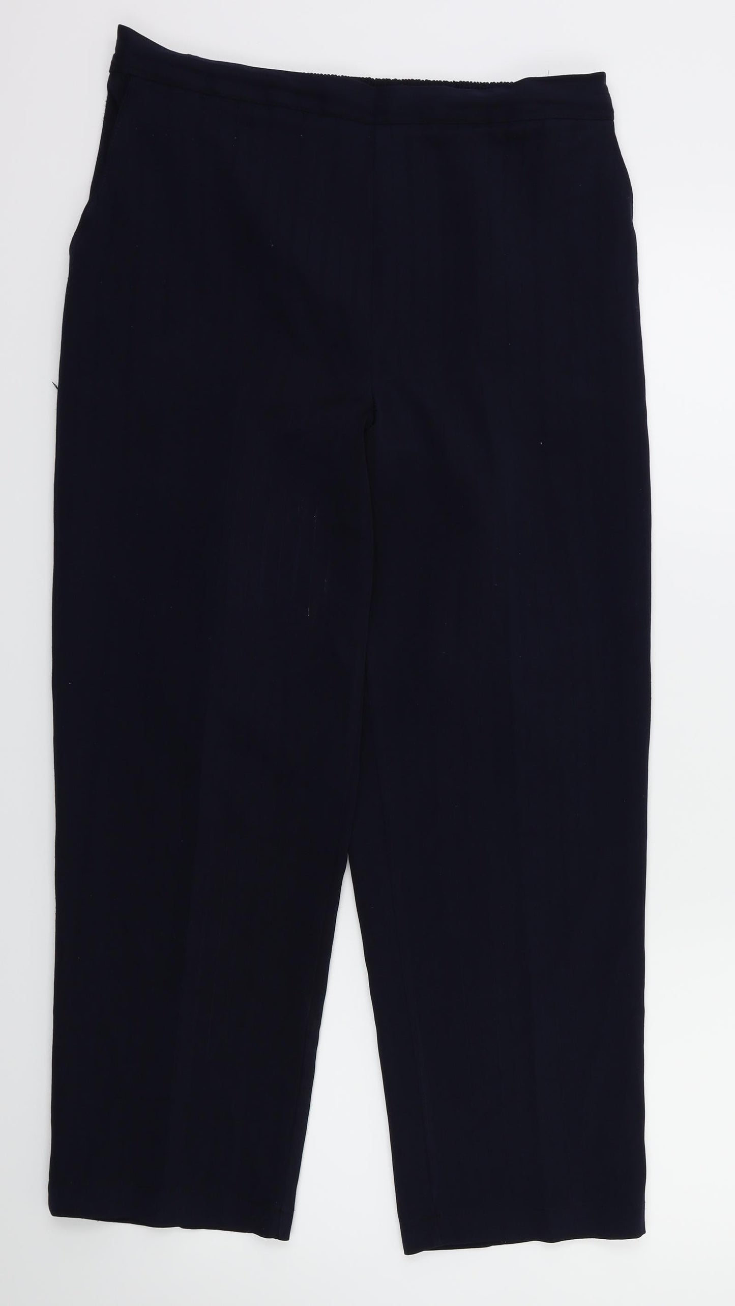 preworn  Womens Blue   Trousers  Size 14 L26 in - Stretch waistband