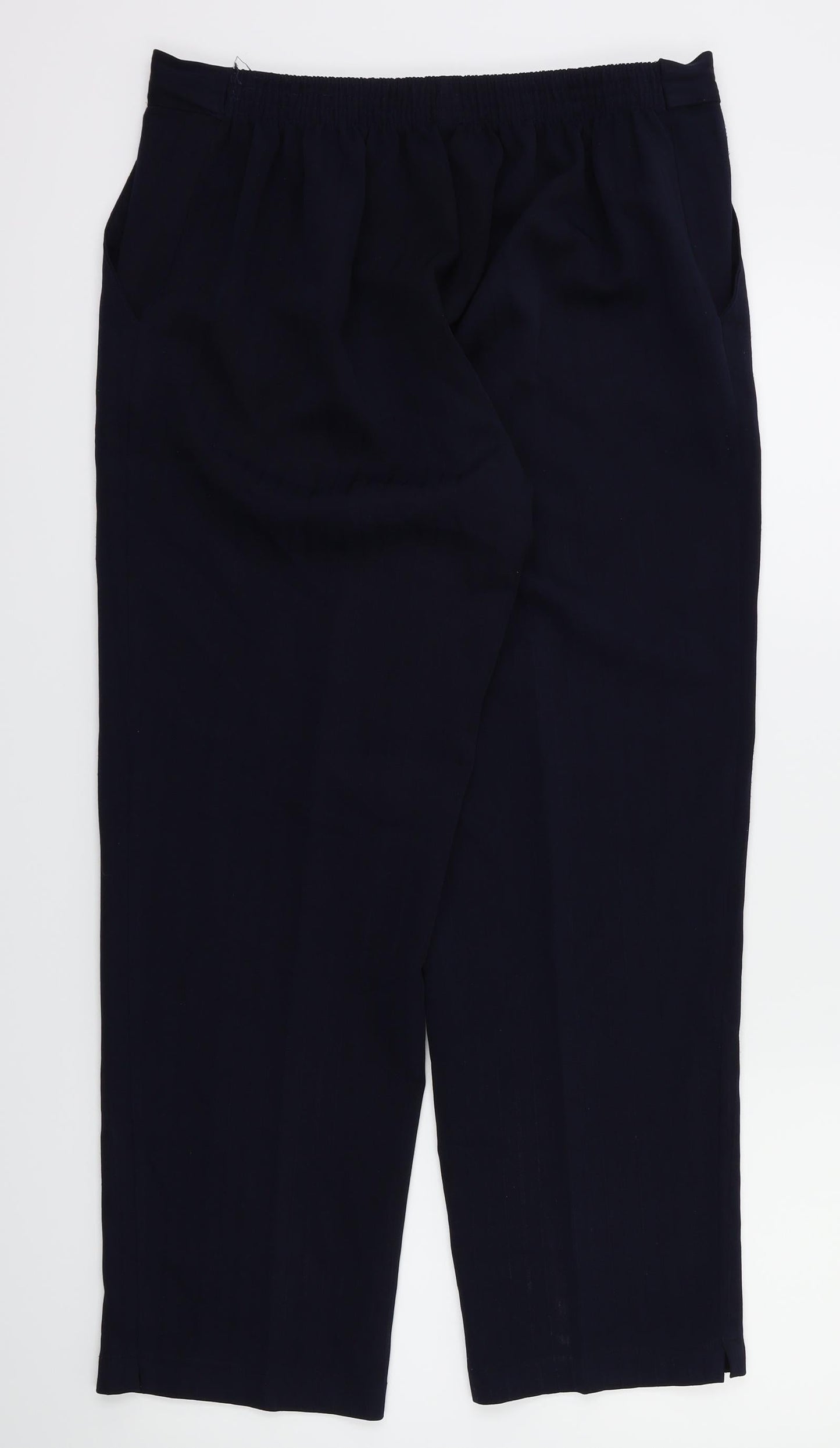 preworn  Womens Blue   Trousers  Size 14 L26 in - Stretch waistband