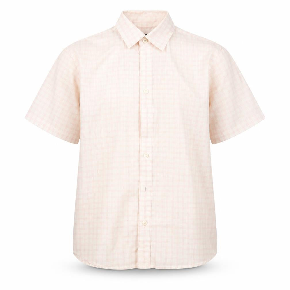 Suited & Booted Boys Pink Plaid  Basic Button-Up Size 11-12 Years