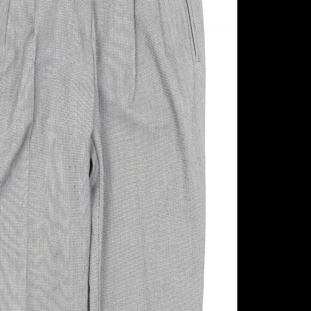 Dorothy Perkins Womens Black Check  Trousers  Size 12 L25 in