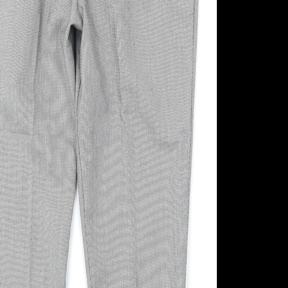 Dorothy Perkins Womens Black Check  Trousers  Size 12 L25 in