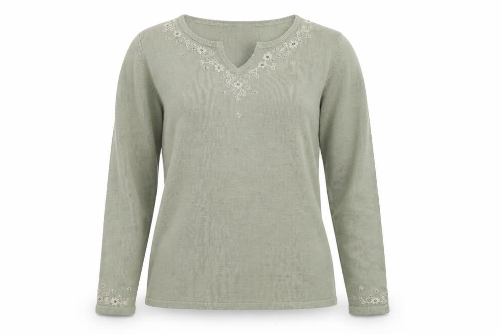Marks & Spencer Womens Green  Knit Pullover Jumper Size 10