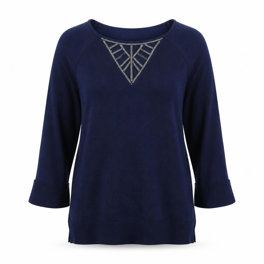Love Scarlett Womens Blue   Basic T-Shirt Size S
