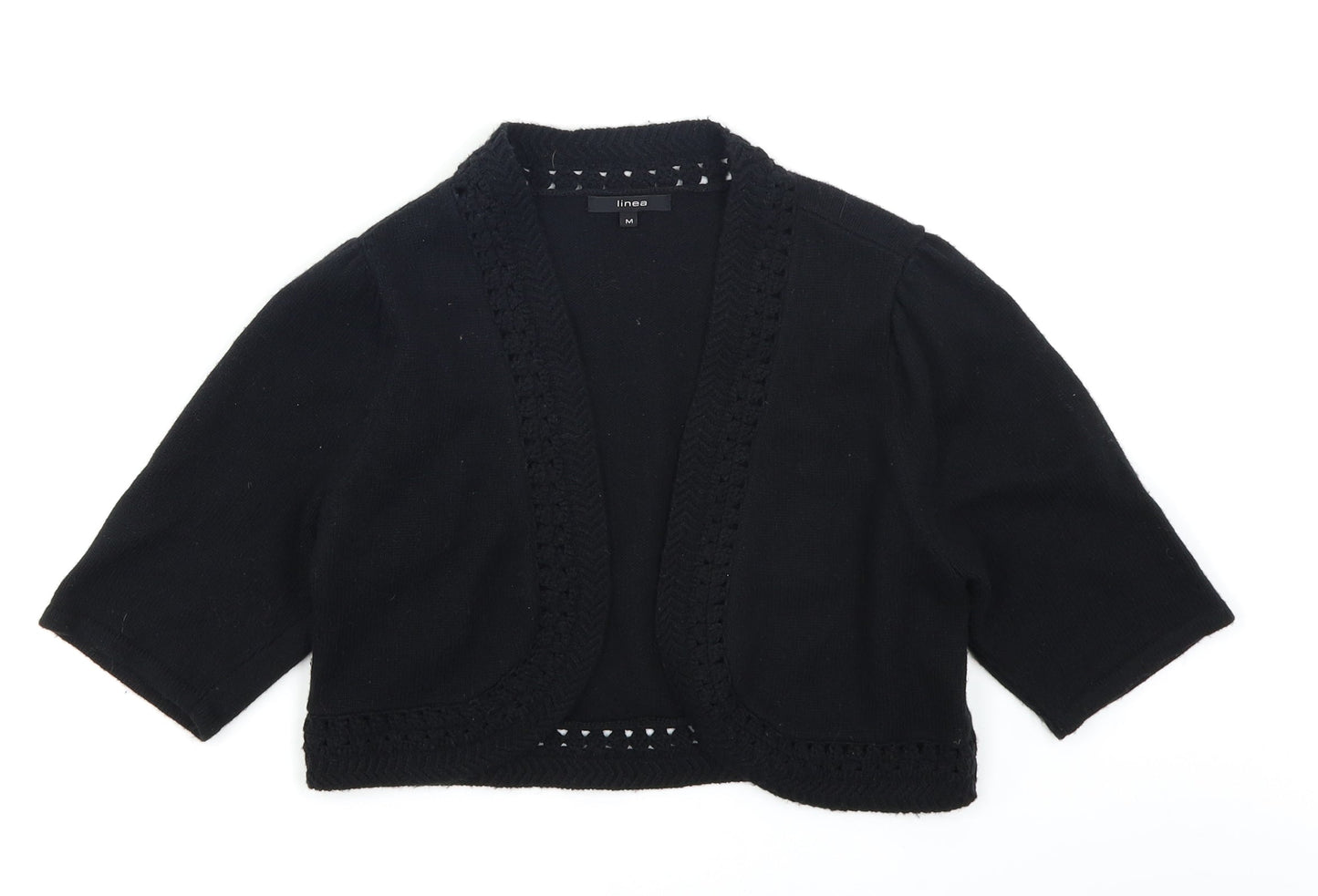 Linea Womens Black   Shrug Jumper Size M