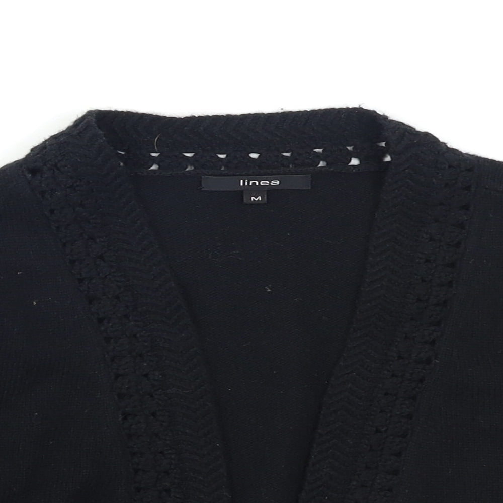 Linea Womens Black   Shrug Jumper Size M