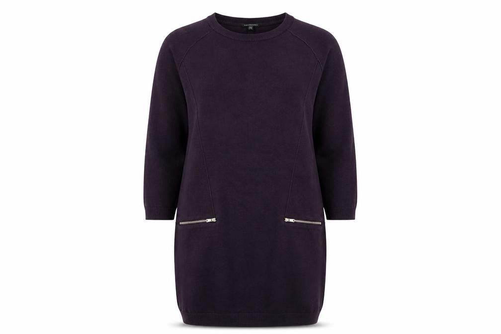Warehouse Womens Purple  Knit Pullover Jumper Size 10