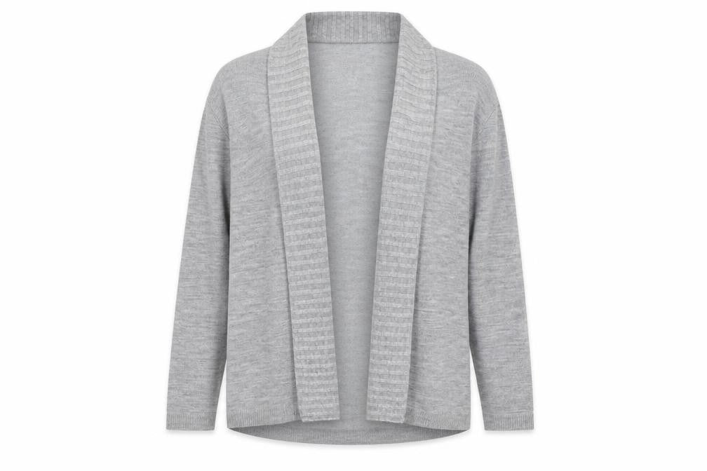 Classics Womens Grey  Knit Cardigan Jumper Size L