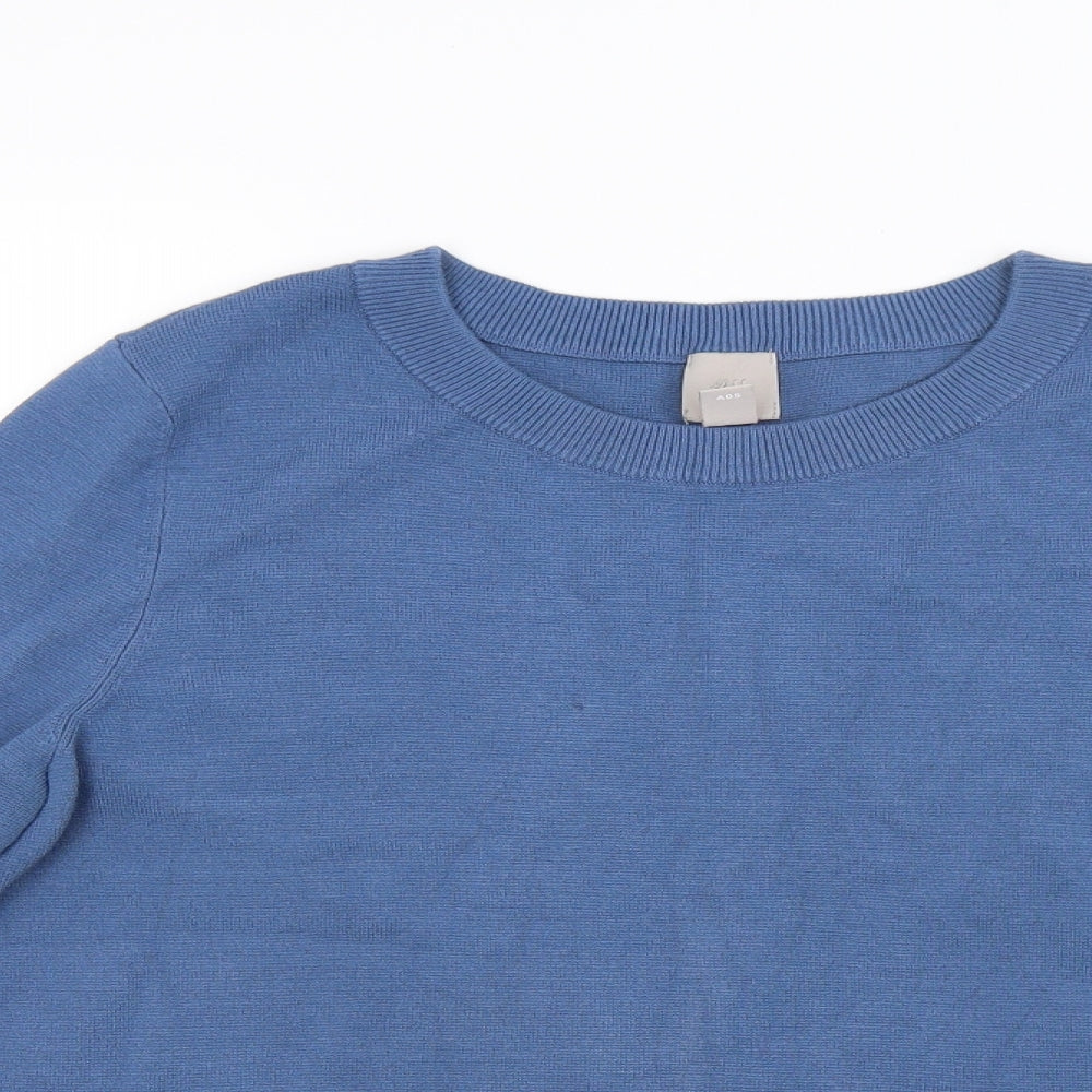 H&M Womens Blue  Knit Pullover Jumper Size M