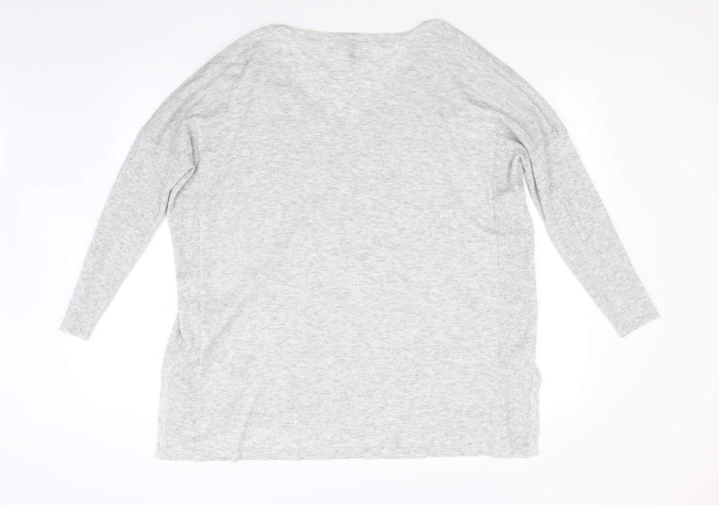 Capsule Womens Grey  Knit Pullover Jumper Size 22