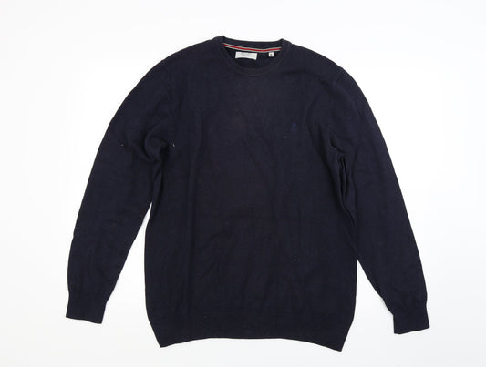 JP Cole Mens Blue  Knit Pullover Jumper Size M